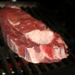 Entrecote frisch auf dem Weber Baby Q 100