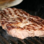 Entrecote am brutzeln