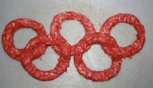 Ringe aus Hackfleisch