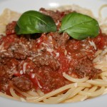 Spaghetti mit Hackfleisch Bolognese