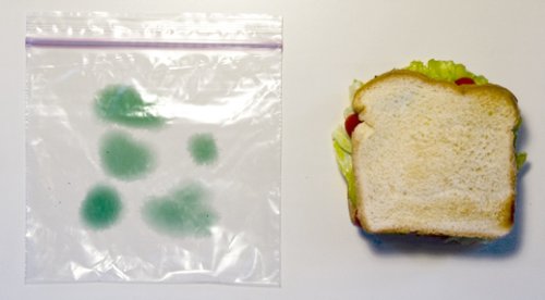 Vorher: ungeschütztes Sandwich