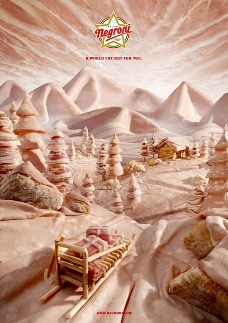 Winterlandschaft aus Wurst