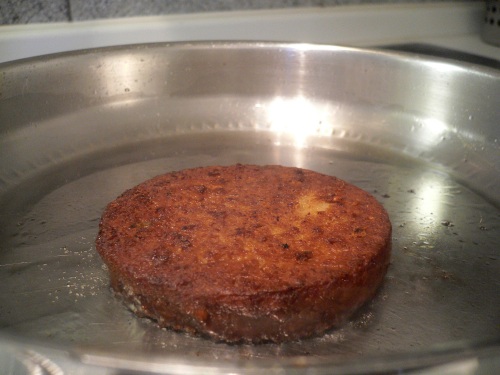 Soja Burger Pfanne Soja Burger Pfanne