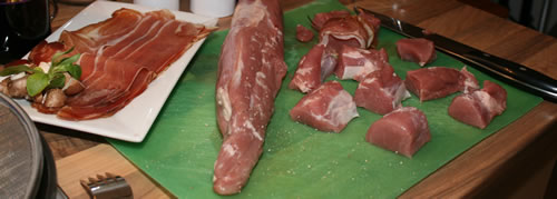 Schweinelendchen - Schweinefilet und Schinken Schweinelendchen - Schweinefilet und Schinken