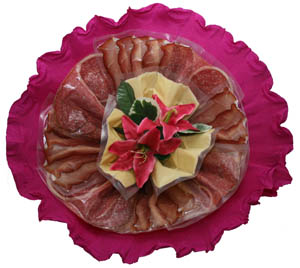 Valentinstag Blumenstrauss aus Wurst