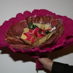 Valentinstag Blumenstrauss aus Wurst 2