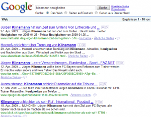 Klinsmann auf Platz 1